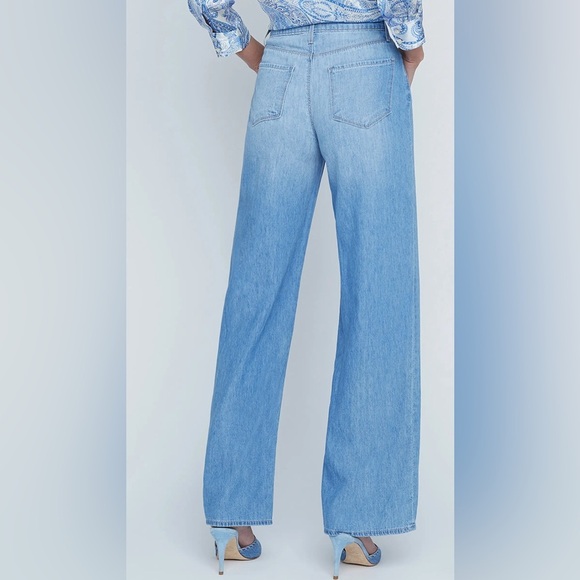 NWT L’AGENCE Alicent Wide-Leg Jeans in Havana. Size 30. - Picture 3 of 8